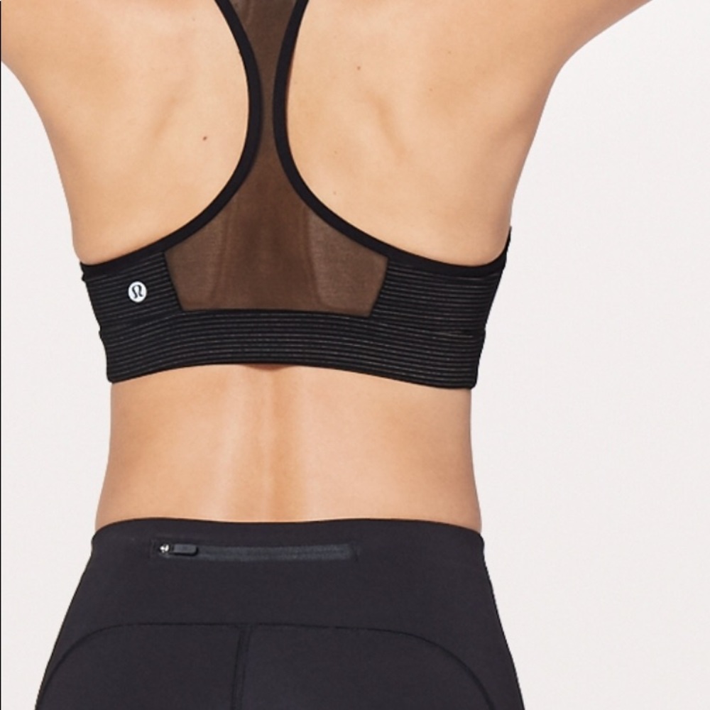 NWT BLACK LULULEMON SPEED UP BRA ANTI-STINK HIGH - Picture 4 of 8